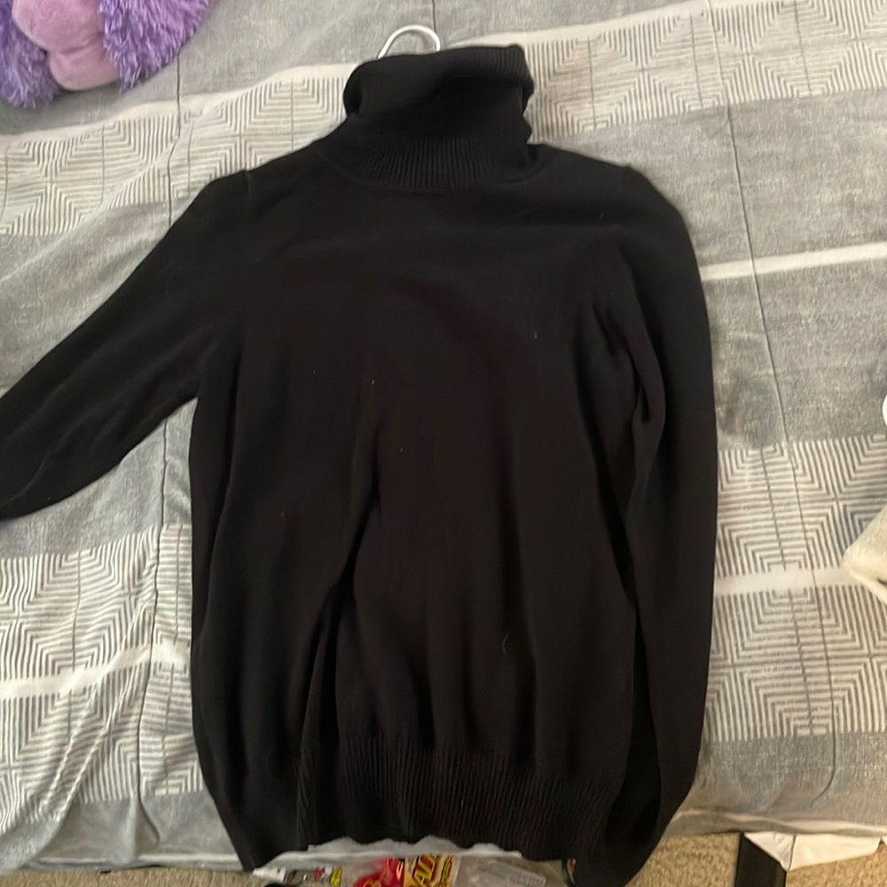 Black turtle neck